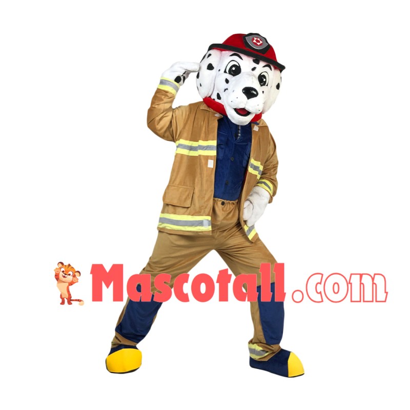 Professional Lightweight Fire Dog Mascot Costume