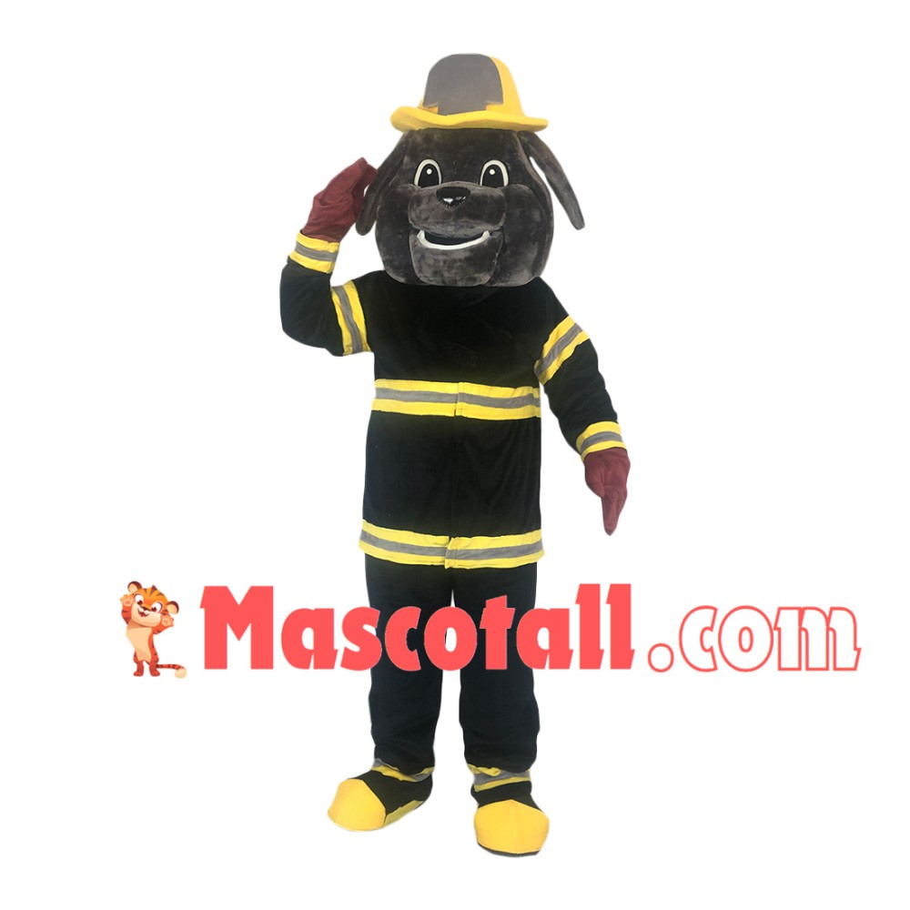 Professional Fire Bulldog Mascot Costume