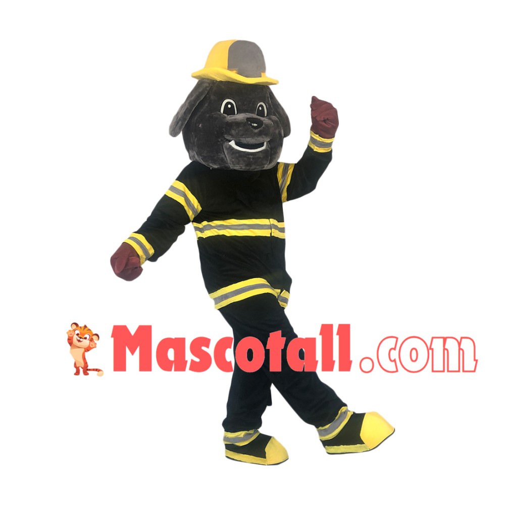 Professional Fire Bulldog Mascot Costume
