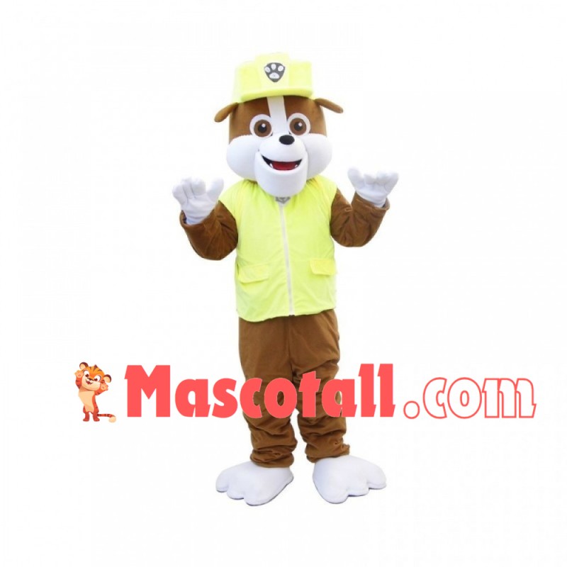 Paw Patrol Rubble Dog Mascot Costume