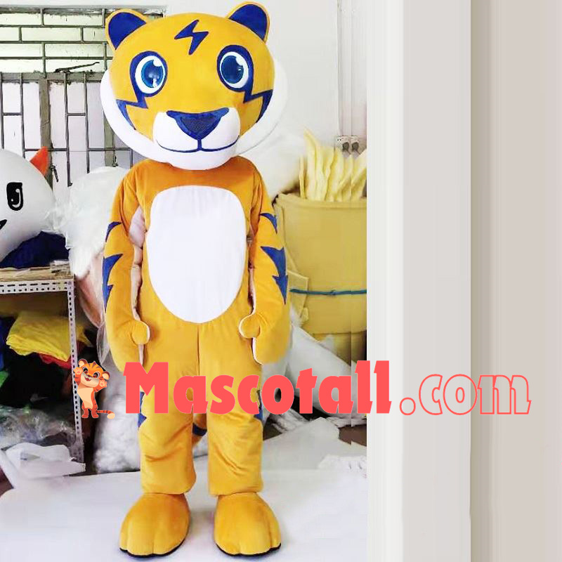 Friendly Tiger Mascot Costume