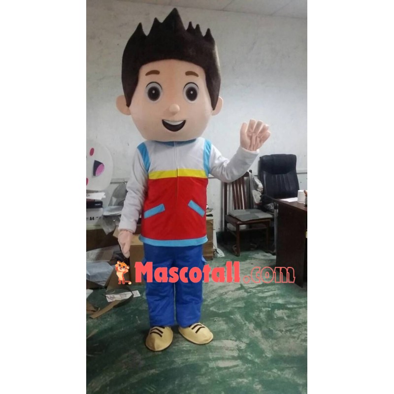 Paw Patrol Ryder Cartoon Mascot Costume