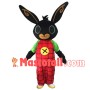 Bing Black Rabbit Mascot Costume