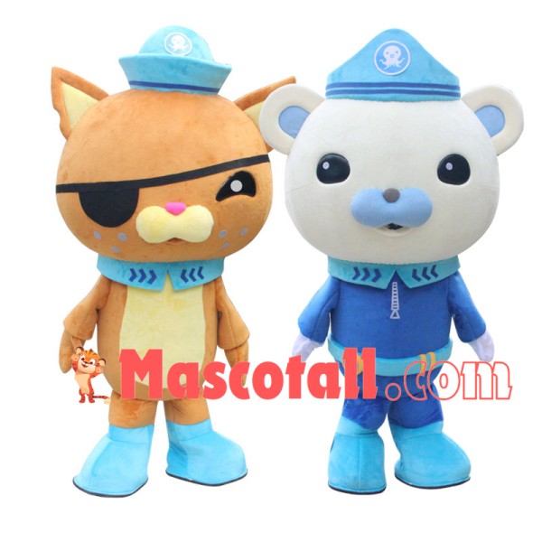 The Octonauts Captain Barnacles Kwazii Cat  Mascot Costume