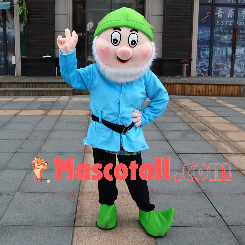 Blue Dwarf Mascot Costume