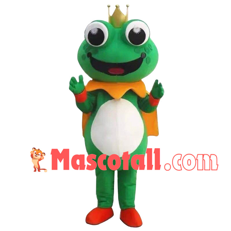 Happy Lightweight Frog Mascot Costume
