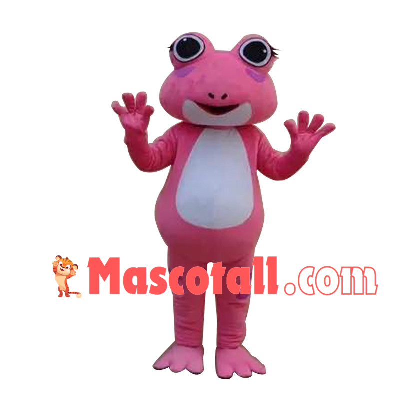 Cute Red Frog Mascot Costume