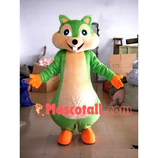 Green Squirrel Mascot Costume