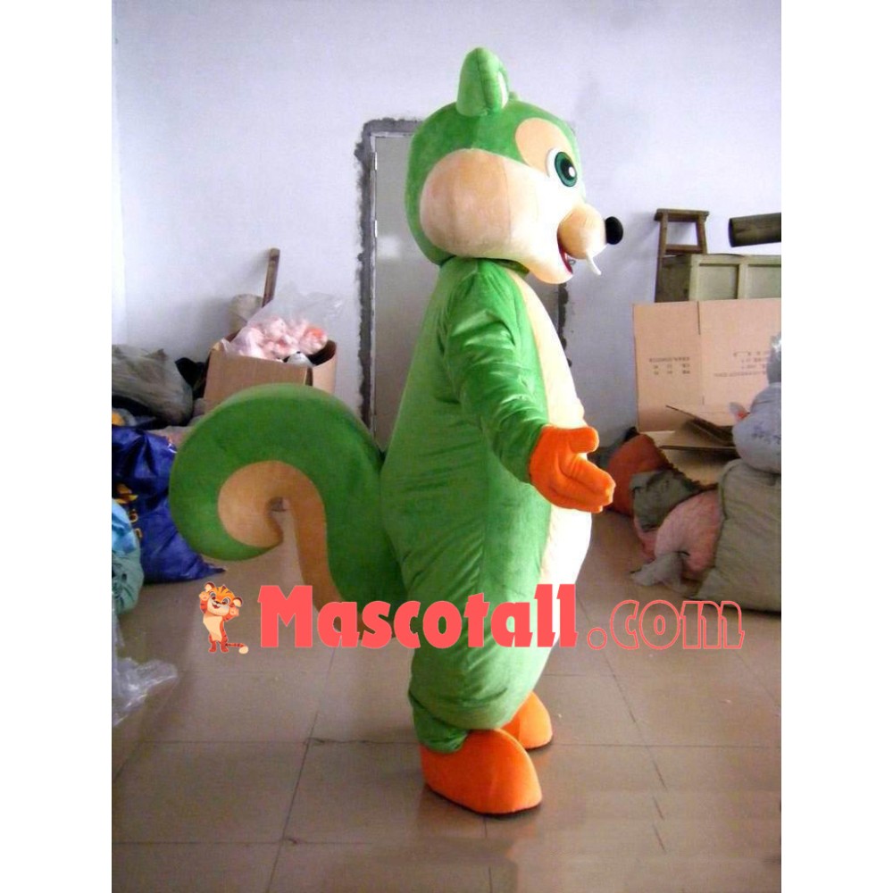 Green Squirrel Mascot Costume