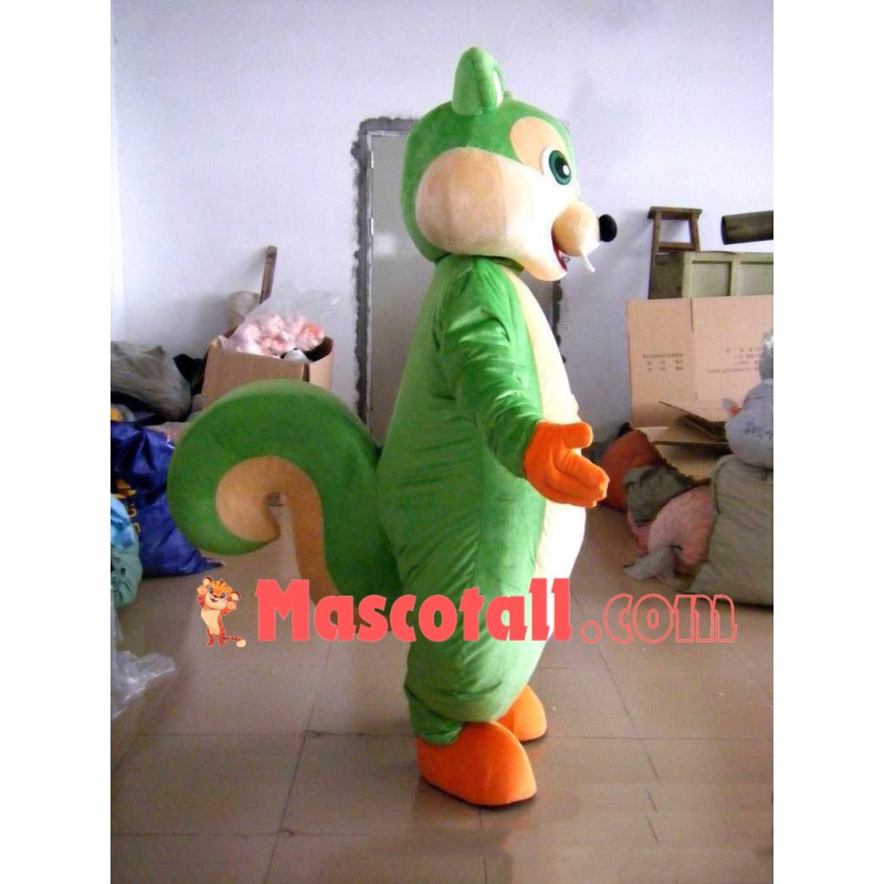 Green Squirrel Mascot Costume