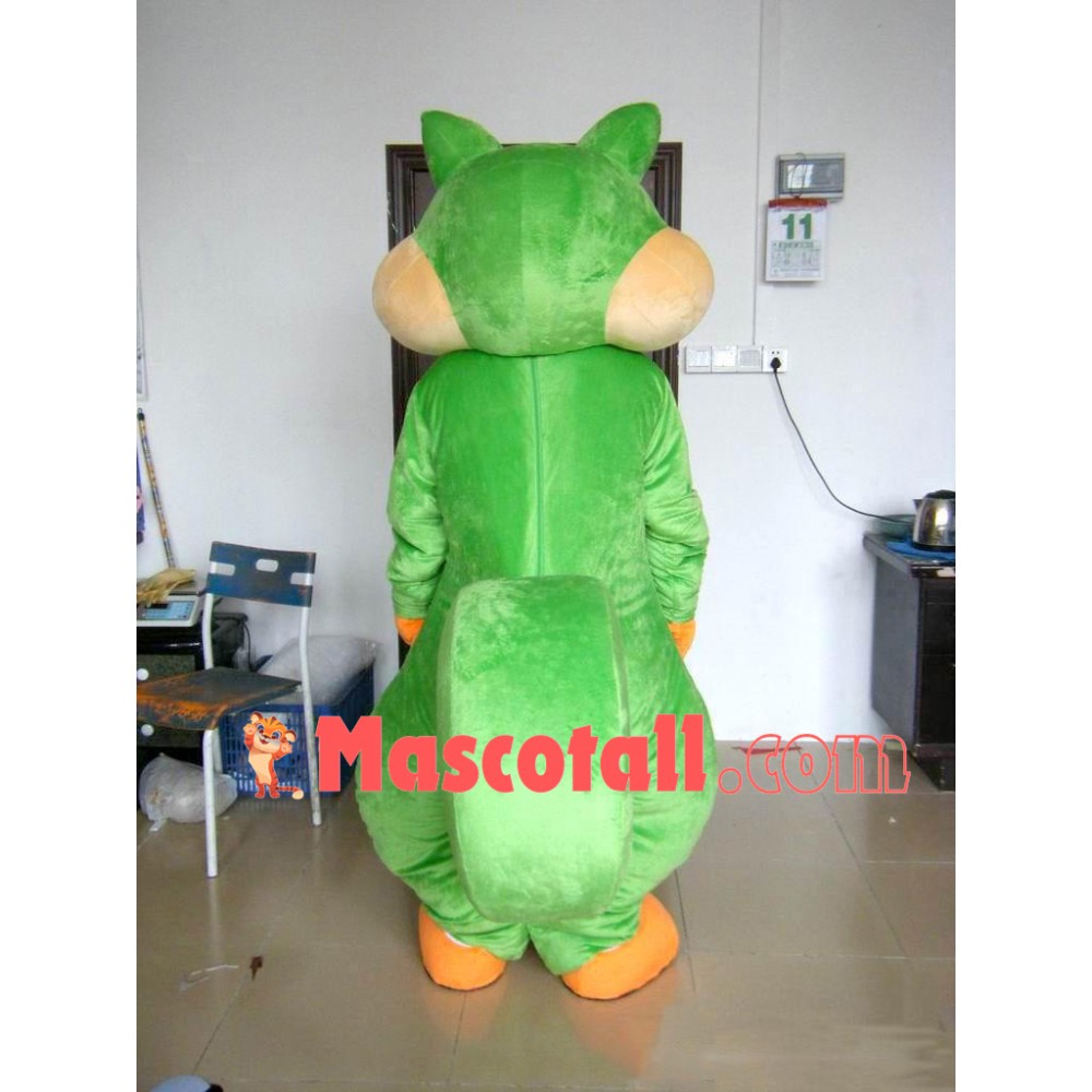 Green Squirrel Mascot Costume